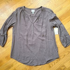 St. John's Bay Women's Long Sleeve Tunic Shirt